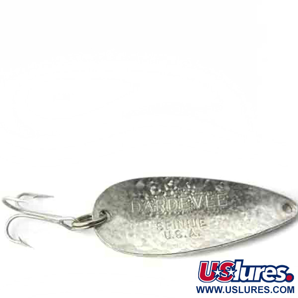Vintage  Eppinger Dardevle Spinnie, 1/3oz Crystal (Silver Scale)  fishing spoon #0010