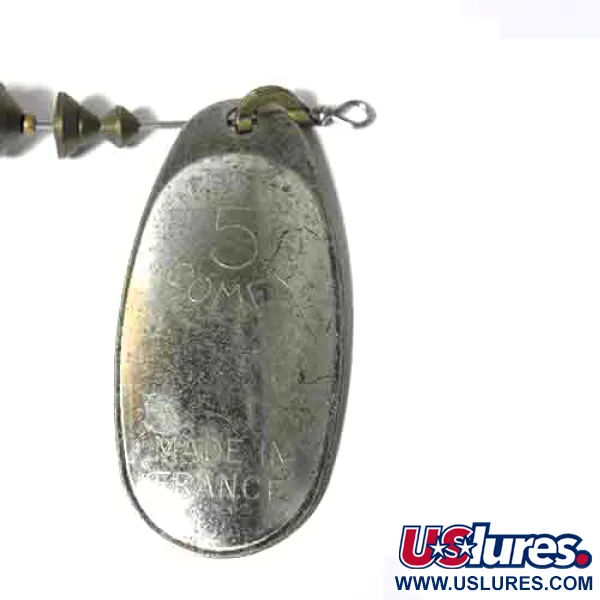 Vintage   Mepps 5 Comet Mino, 3/4oz Gray / Steel spinning lure #0018