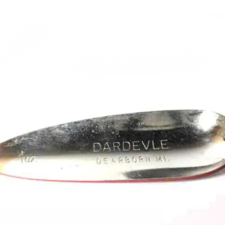 Vintage Eppinger Dardevle, 1oz Red / White fishing spoon #0022