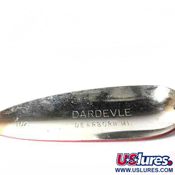 Vintage  Eppinger Dardevle, 1oz Red / White fishing spoon #0022