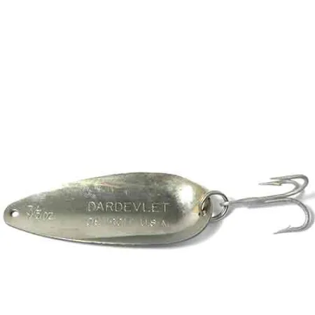 Vintage Eppinger Dardevlet, 3/4oz White / Black fishing spoon #0026