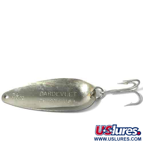 Vintage  Eppinger Dardevlet, 3/4oz White / Black fishing spoon #0026