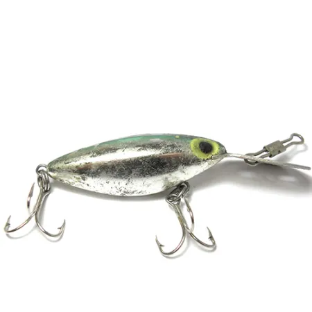 Vintage Storm Hot'N'Tot Thin Fin, 1/4oz Steel / Green fishing lure #0033