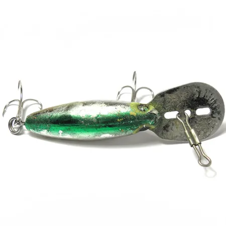 Vintage Storm Hot'N'Tot Thin Fin, 1/4oz Steel / Green fishing lure #0033