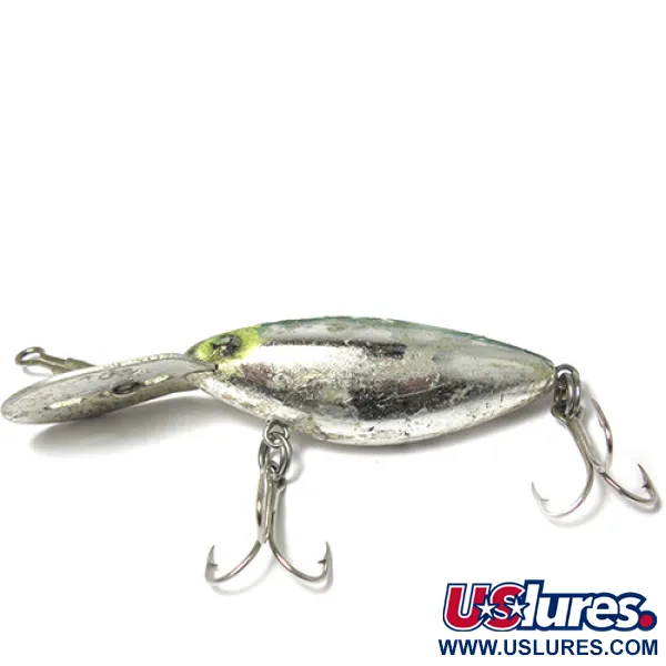 Vintage Storm Hot'N'Tot Thin Fin, 1/4oz Steel / Green fishing lure #0033