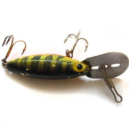 Vintage Storm Hot'N'Tot Thin Fin, 1/4oz Green / Orange fishing lure #0036