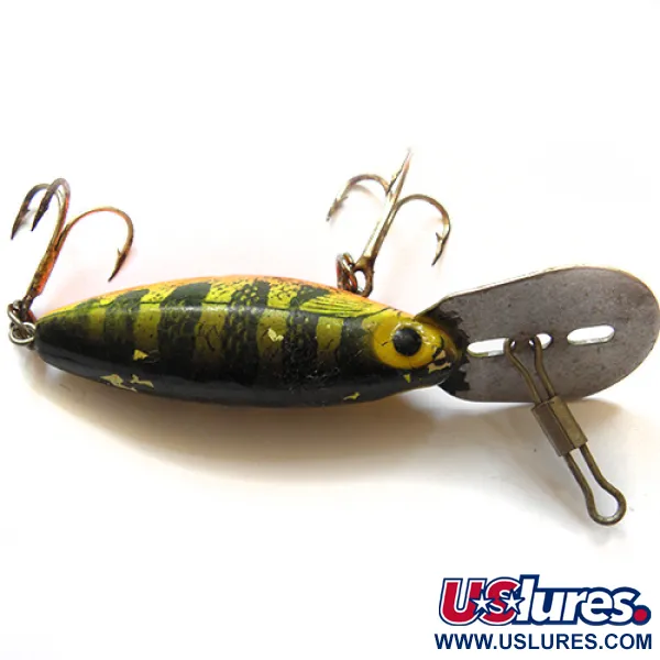 Vintage Storm Hot'N'Tot Thin Fin, 1/4oz Green / Orange fishing lure #0036