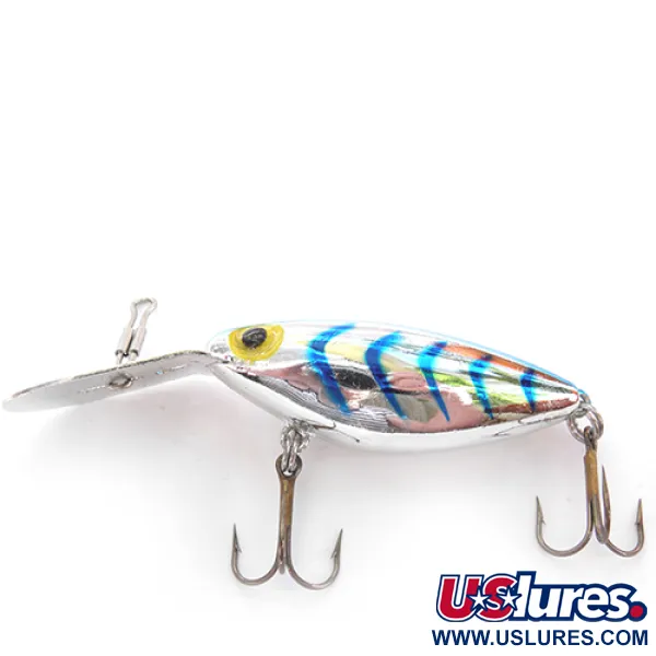 Storm Thin Fin Rattle Tot, 2/5oz Silver Blue Metallic fishing lure #0037