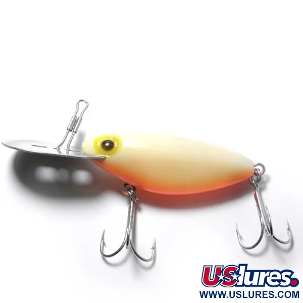 Vintage Storm Hot'N'Tot Thin Fin, 2/5oz Orange / Yellow fishing lure #0042