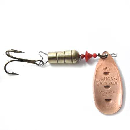 Vintage Abu Garcia ABU svangsta spinner, 2/5oz Copper / Brass / Red spinning lure #0044