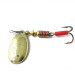 Vintage   Mepps Aglia 3, 1/4oz Brass / Red spinning lure #0048