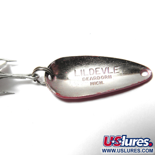 Vintage  Eppinger Dardevle Lildevle, 1/8oz Red / White fishing spoon #0060