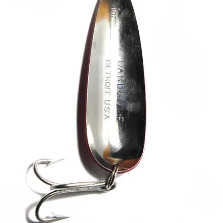 Vintage Eppinger  Dardevle, 1oz Red / White fishing spoon #0062