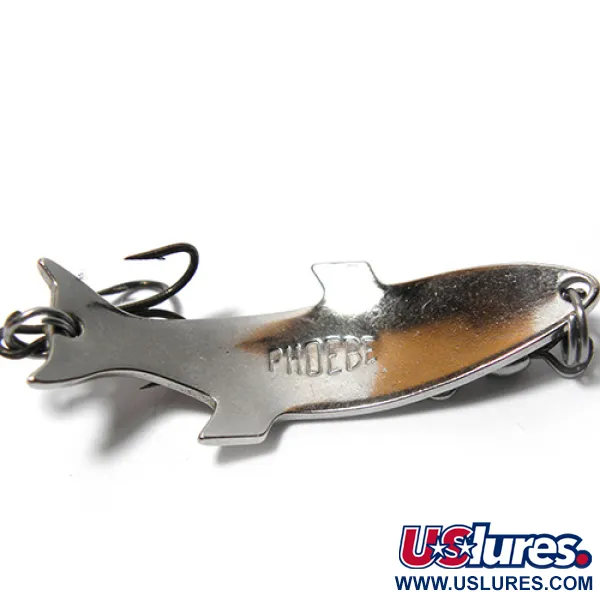 Vintage Acme Phoebe, 3/16oz Nickel fishing spoon #0070