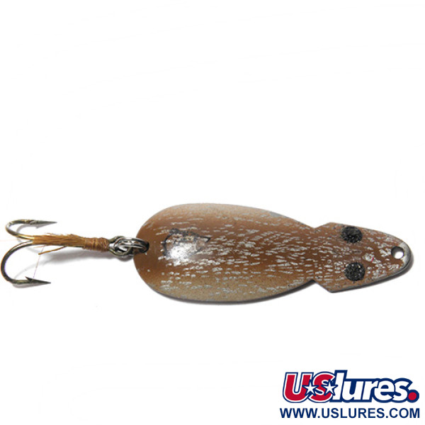 Vintage  Eppinger Dardevle Mousie Imp, 2/5oz Brown / Silver dots fishing spoon #0071