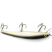 Vintage   Bomber Long A, 1/2oz Gray / Black / Orange fishing lure #0084