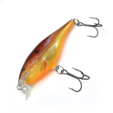 Vintage Rapala Shallow Shad Rap 08, 1/3oz Brown / Yellow JP fishing lure #0083