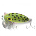 Vintage   Fred Arbogast Jitterbug, 1/4oz Green / Yellow / Black dots Frog fishing lure #0086