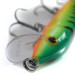 Vintage   Rapala Husky Jerk, 2/5oz Green / Yellow / Orange=Black Stripes fishing lure #0089