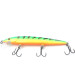 Vintage   Rapala Husky Jerk, 2/5oz Green / Yellow / Orange=Black Stripes fishing lure #0089