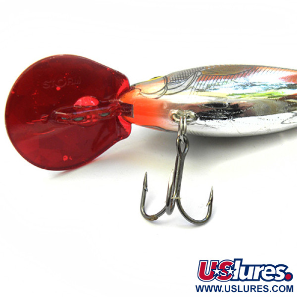 Vintage Storm Hot'N Tot, 2/5oz Blue / Silver / Red fishing lure #0093