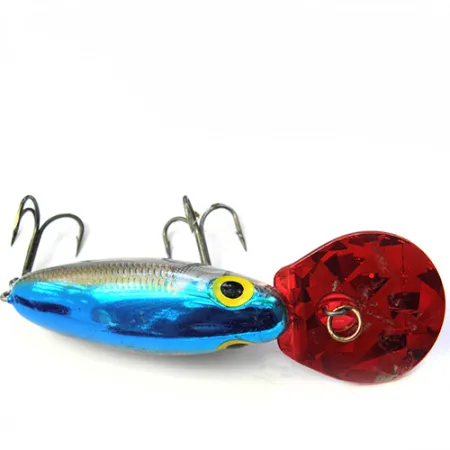 Vintage Storm Hot'N Tot, 2/5oz Blue / Silver / Red fishing lure #0093