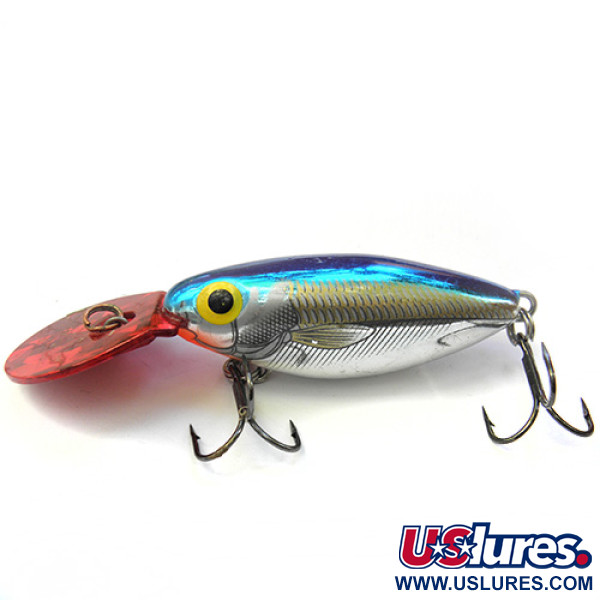 Vintage Storm Hot'N Tot, 2/5oz Blue / Silver / Red fishing lure #0093