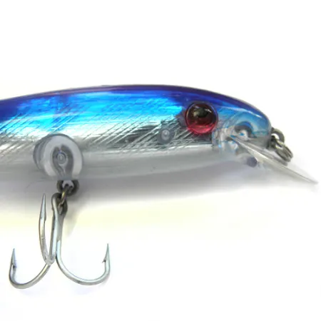 Vintage Rebel Windcheater Minnow, 3/4oz Blue / Red / Silver fishing lure #0094