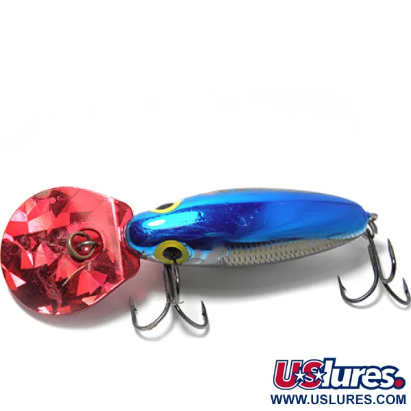 Vintage  Storm Hot'N Tot, 2/5oz Blue / Silver / Red fishing lure #0096