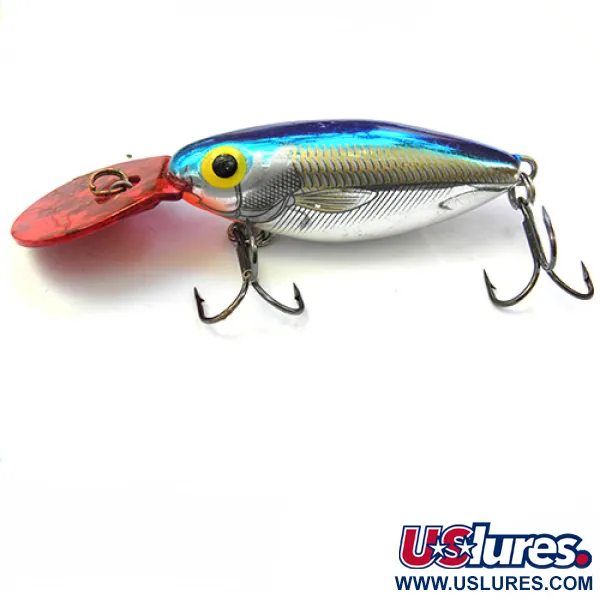 Vintage  Storm Hot'N Tot, 2/5oz Blue / Silver / Red fishing lure #0096