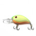 Vintage   Strike King Pro 3, 1/3oz Yellow / Green / Red Eyes fishing lure #0103