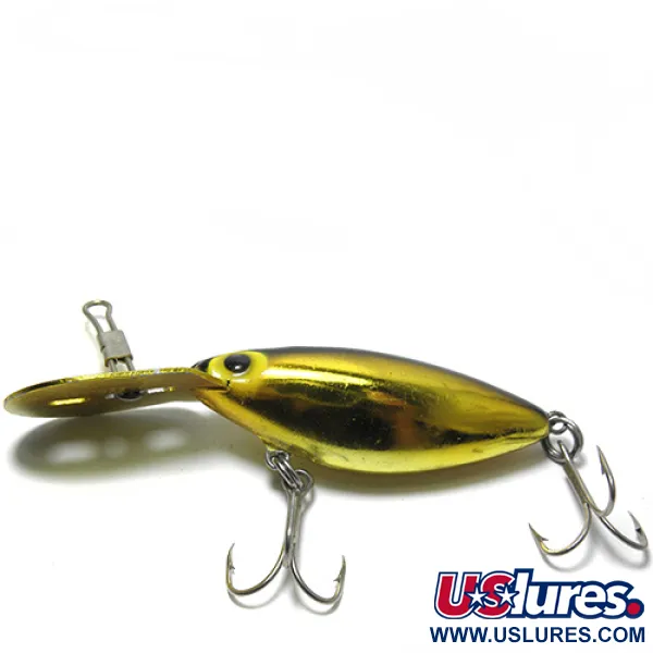 Vintage Storm Hot'N Tot , 1/4oz Golden Metallic / Black Stripe fishing lure #0104