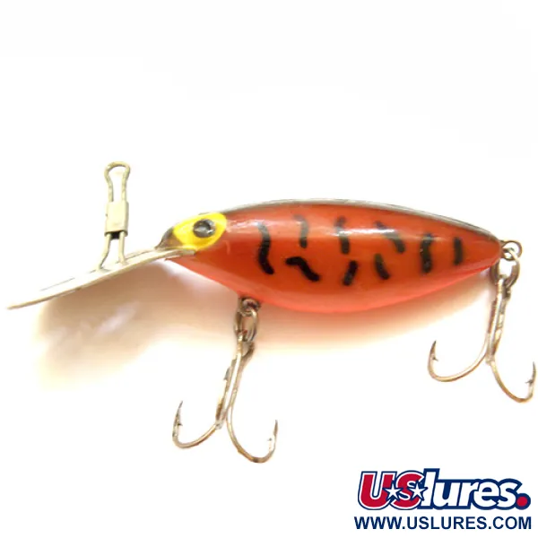 Vintage Storm Hot'N'Tot Thin Fin, 1/4oz Tiger / Orange fishing lure #0109