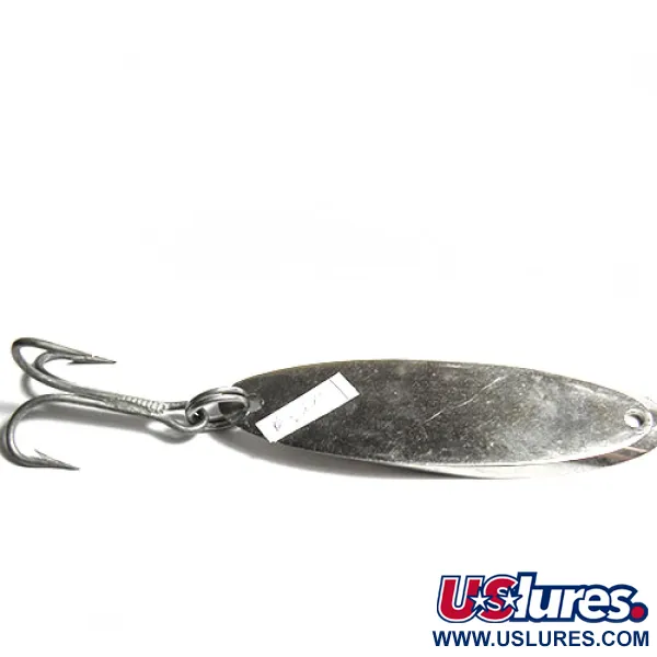 Vintage Acme Kastmaster, 1oz Nickel / Blue fishing spoon #0120