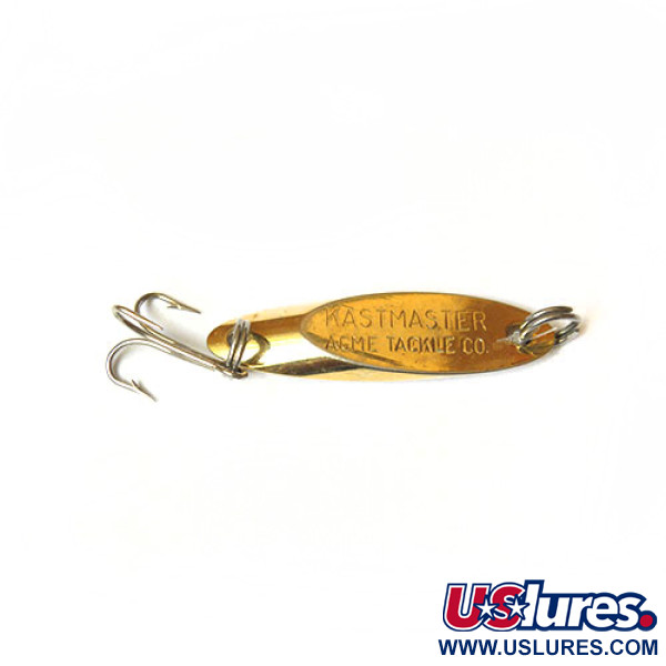 Vintage  Acme Kastmaster, 1/8oz Yellow Gold fishing spoon #0123