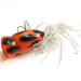 Vintage  Other Popper Atlantic Lures, 1/4oz Orange / Black / White tail fishing lure #0132