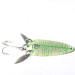 Vintage  Eppinger Dardevle Imp Klicker, 2/5oz Fluorescent Green / Pearl White fishing spoon #0153