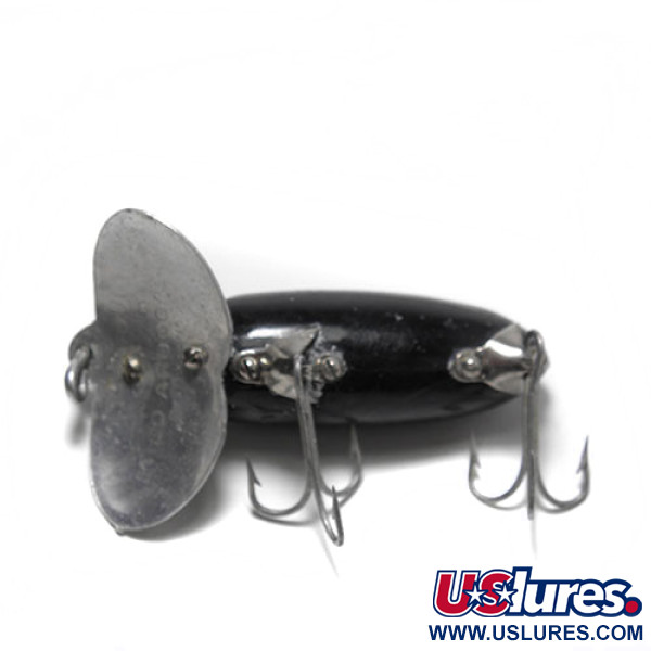 Vintage   Fred Arbogast Jitterbug, 1/3oz Black fishing lure #0158