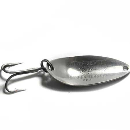 Vintage Luhr Jensen Little Jewel, 1/2oz Black / Brown / Pink / Blue / White fishing spoon #0159