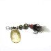 Vintage   Mepps Aglia 0 dressed (with tail), 3/32oz Brass spinning lure #0161