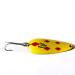 Vintage  Eppinger Dardevle Imp, 2/5oz Yellow / Red Five of Diamonds fishing spoon #0164