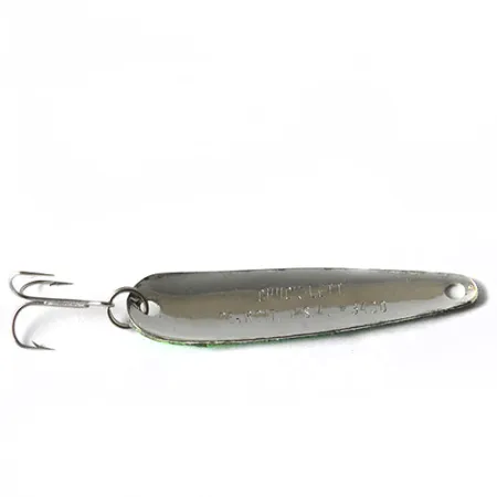 Vintage Eppinger Dardevle Chuck-lett, 3/16oz Nickel / Green fishing spoon #0167