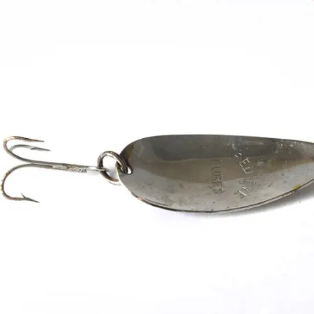Vintage Other RED EYE, 2/5oz Nickel / Blue fishing spoon #0174