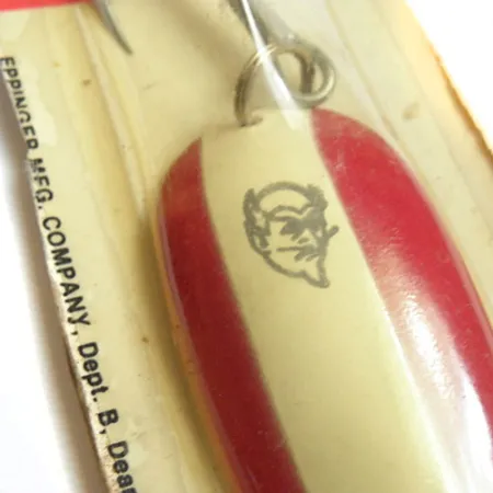 Dardevle Eppinger, 1oz Red / White fishing spoon #0178