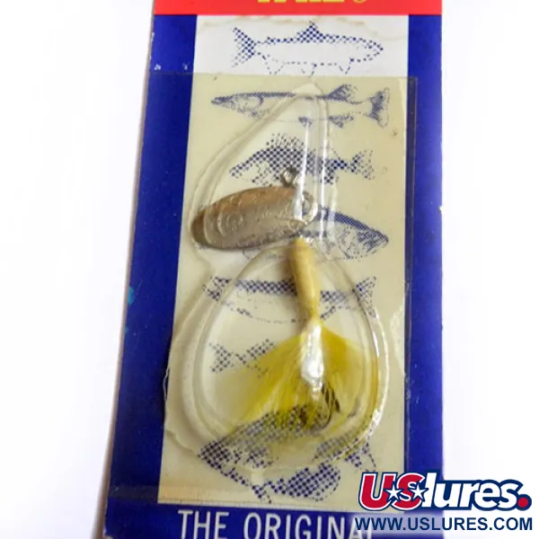  Yakima Bait Worden’s Original Rooster Tail, 3/64oz Yellow spinning lure #0182