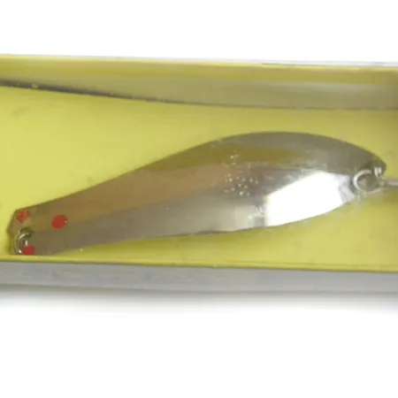 Prescott Spinner Little Doctor 275, 1oz Nickel / Red dots fishing spoon #0185