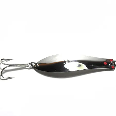 Prescott Spinner Little Doctor 275, 1oz Nickel / Red dots fishing spoon #0185