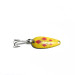 Vintage   Dardevle Skeeter Eppinger, 1/32oz Yellow / Red Five of Diamonds fishing spoon #0190