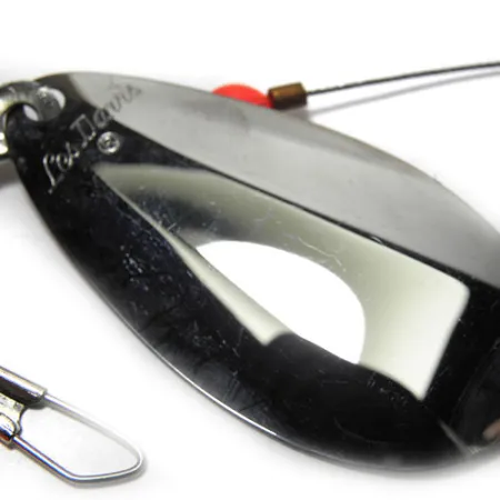 Vintage Luhr Jensen Les Davis Lake Troll Troll Lure, 3/4oz Nickel / Pink fishing #0192