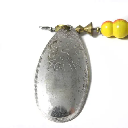 Vintage Mepps Aglia 5, 1/2oz Nickel spinning lure #0207